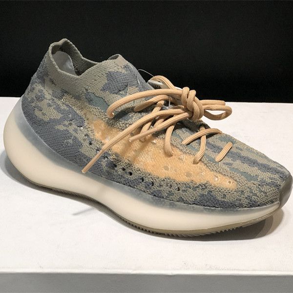 

380 v3 kanye west alien fashion running shoes men women bold black and stark white citrin mist outdoor sports shoes with box