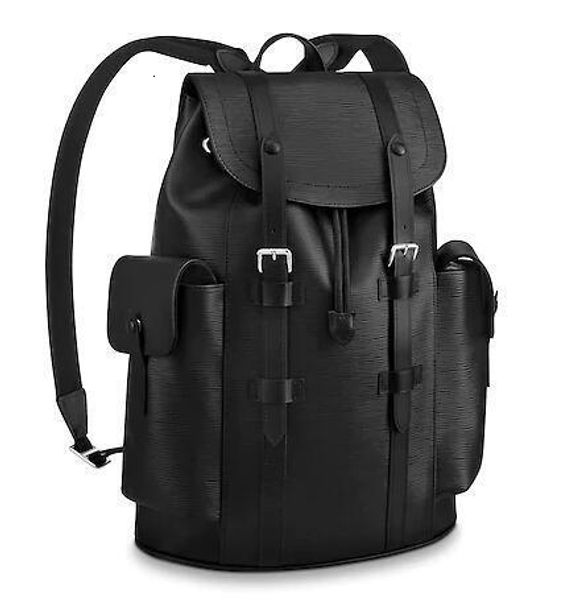 

m50159 chriser pm fashion men black travel bag backpacks fashion shows oxidized leather business bags handbags totes messenger bags