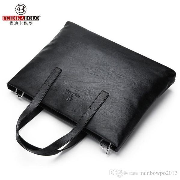 

factory wholesale men handbag simple soft comfortable men leather briefcase large capacity horizontal fashion leather business briefcase