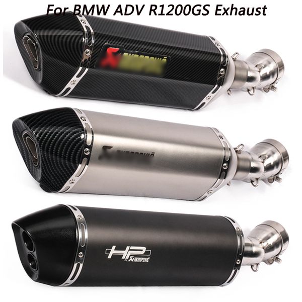 

r1200gs motorcycle modified exhaust muffler laser marking stainless steel with db killer connect pipe for r1200gs