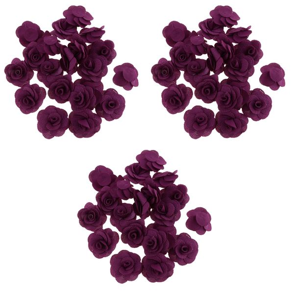 

60 in 1 artificial silk rose fake flower buds heads home wedding party decor