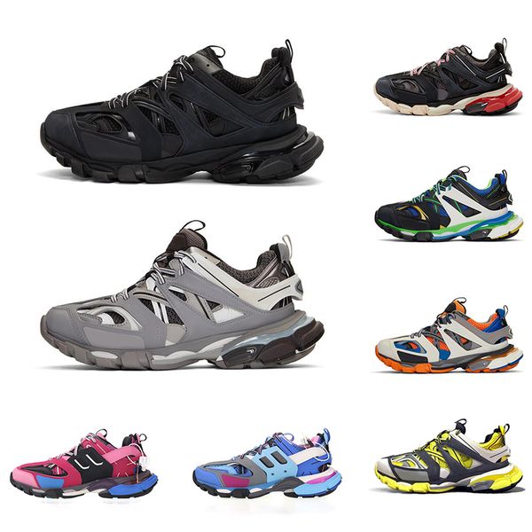 

designer platform track 3.0 triple s mens casual shoes triple black white yellow men women jogging sports sneakers 36-45