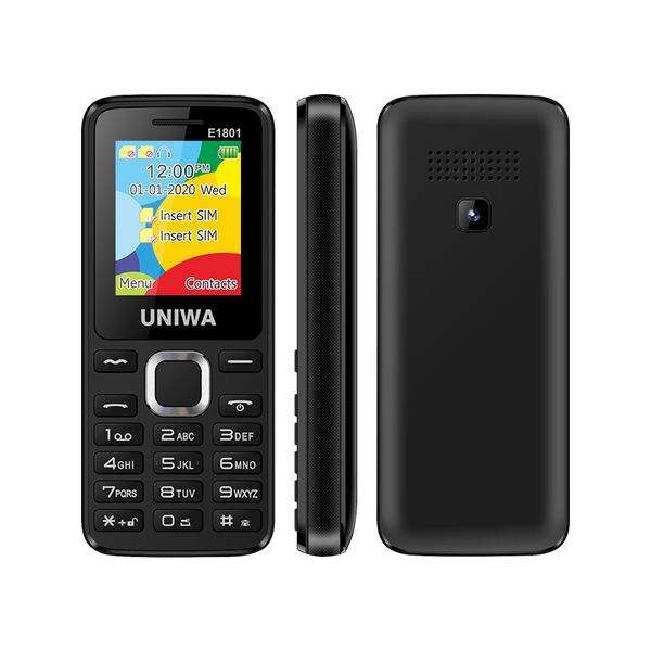 

uniwa e1801 1.77 inch tft screen dual sim celulares baratos 2g feature phones low price keypad mobile phone