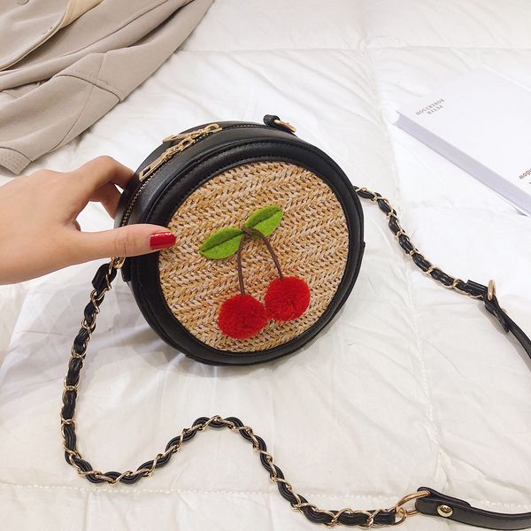 

xiniu chain trendy candy color women cherry weave leather patchwork chain bag crossbody bag shoulder bags #0719