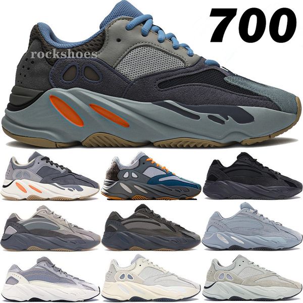 

700 kanye west 3m reflective orange bone wave runner men women running shoes sneakers solid grey analog tael carbon blue designer shoes