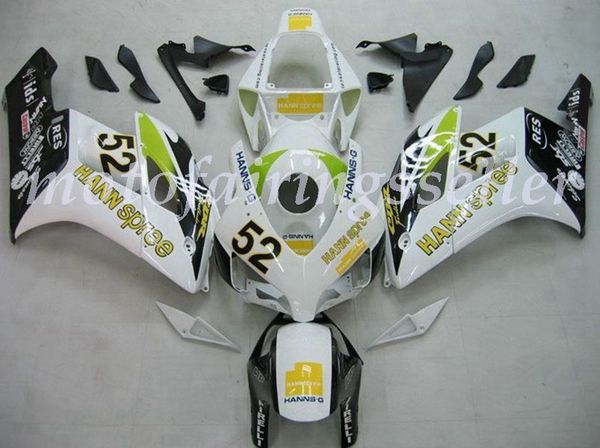 

oem quality new abs full fairings kits fit for honda cbr1000rr (2004-2005) cbr1000rr 04 05bodywork set white black light green