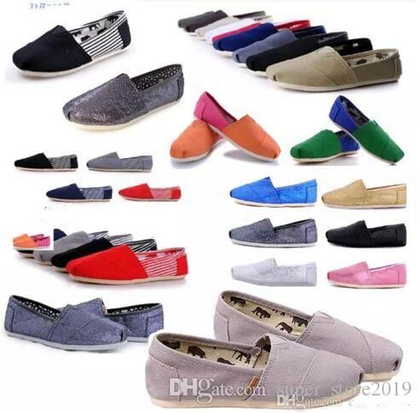 

promotion factory price multi colors new classic fashion flats sneakers women and men canvas shoes loafers casual shoes espadrilles, Black