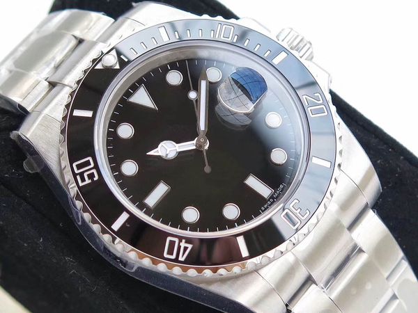 

n luxury watch men v7 automatic eta 2836 watches 116610ln men watches dive sapphire watches dhl wristwatch, Slivery;brown