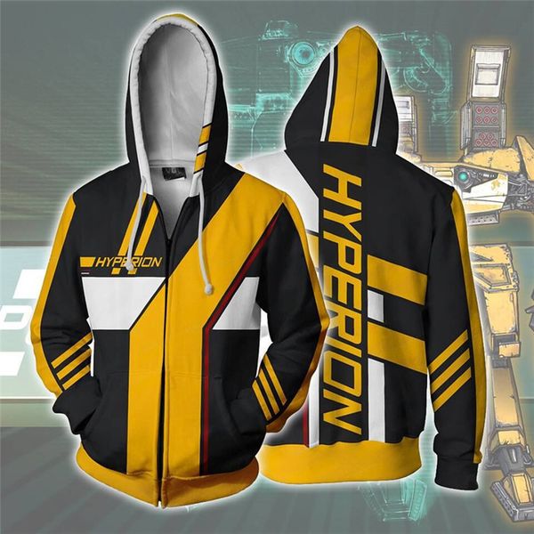 

hoodies men's sweatshirt borderlands 3d women/men long sleeve casual hoody cosplay costume sweatshirts man streetwear coat, Black