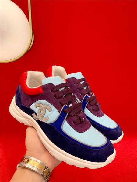 

new suede womenss casual shoes leather stitching color womenss platform casual sneakers lace-up low-popular womenss shoes 10, Black