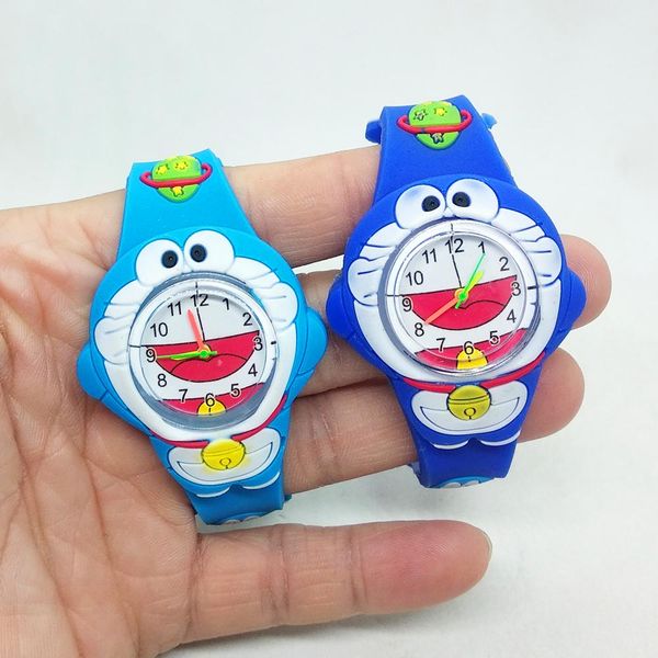 

cartoon doraemon watch silicone strap children's watch machine jingle cat children quartz watch kids watches for boys girls gift dmjtt, Blue