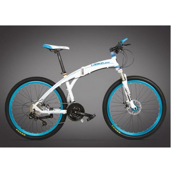 

l260103 26 inch folding mountain bike aluminum alloy rounds 27 speed oil dish off-road folding bike electrostatic paint