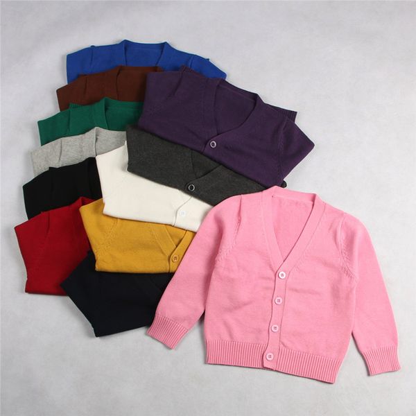 

2019 ins children cardigans girls sweater 1-7 years boys sweaters cardigans children clothing, Blue
