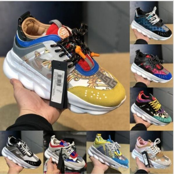 

most popular chain reaction black multi-color designer shoes mens womens 2019 discount price link-embossed sole casual trainer us 5.5-11