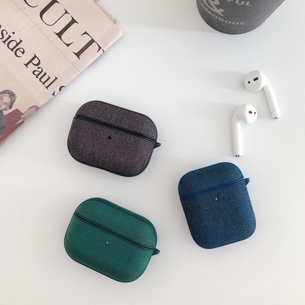 

luxury airpods 1 / 2case fashion new bluetooth headset shell cloth cloth tpu airpods pro protective cover wholesale-2