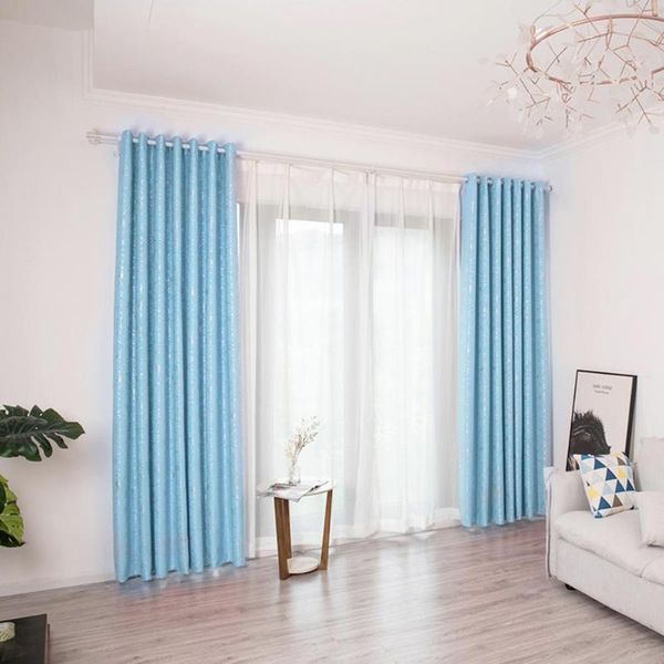 

lily flower print semi-blackout curtains home bedroom windows decor drapes