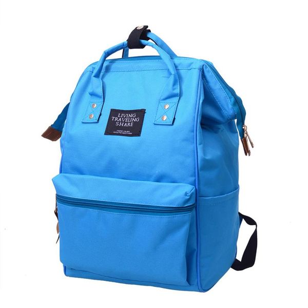 

molave backpack nylon fashion solid travel double shoulder zipper school bag backpack lapjan27
