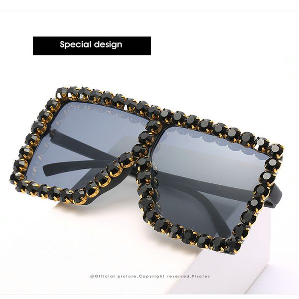 

crystal square sunglasses luxury crystal square oversized sunglasses female retro vintage brand designer gradient sunglasses for women mldw4