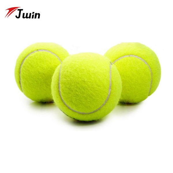 

3pcs rubber tennis ball high resilience durable tennis practice ball for school club competition training exercises