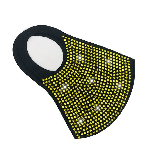 

fashion face party mask rhinestone masquerade face masks crystal party face veil jewelry 2020 new style club style rhinestone party mask