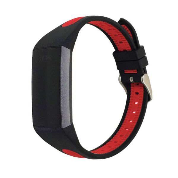 

7 colors sport silicone watchband for charge 3 bracelet smart watches wristbands accessories strap replacement band, Black;brown