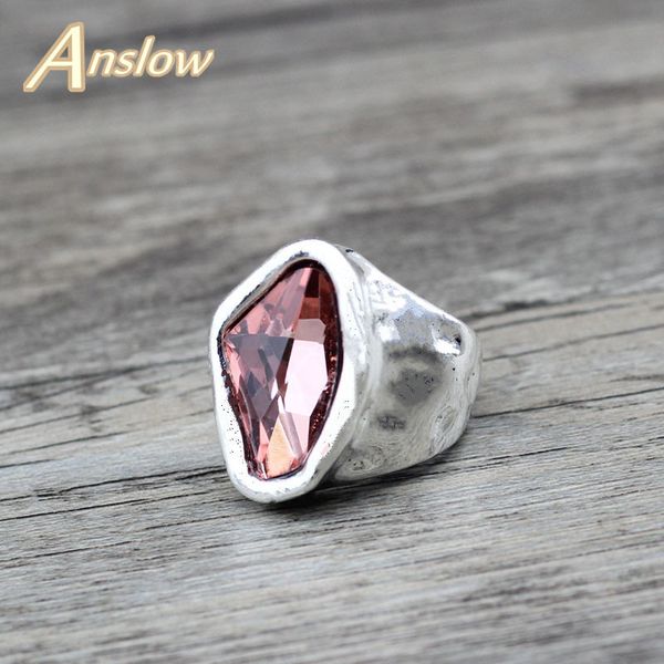 

original design fashion jewelry vintage irregular crystal couples love rings for women valentine's day gift low0042ar, Golden;silver