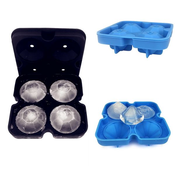 

4grids алмазного space ice cube maker силикон mold для ice cube мороженого десерт торт декор diy кухонного инвентарь мороженое инструментов