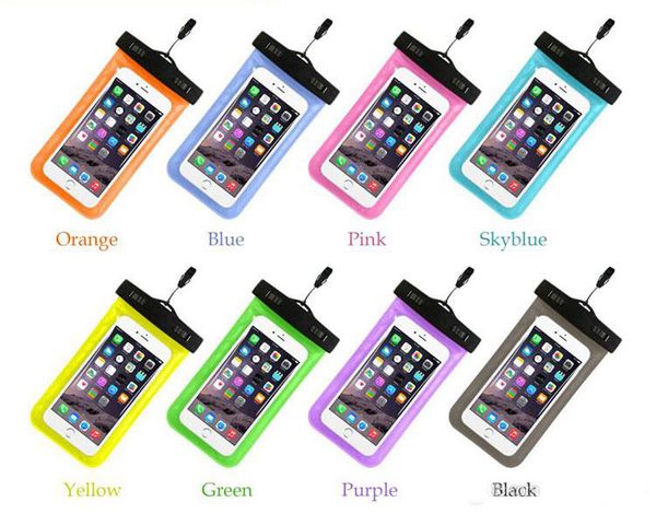 

universal waterproof pouch cases cell phones portable bag swimming bags dry case cover