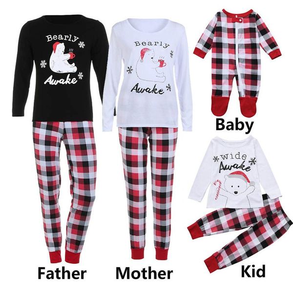

family christmas pajamas baby pajamas sleepwear sets children winter kids family look matching clothes mother father son daughters6785250, Blue