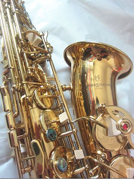 

brand new alto saxophone yanagisawa logo a-992 high saxophone gold lacquer sax professional musical instruments with mouthpiece case