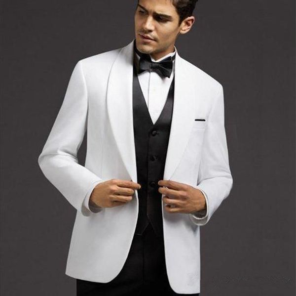 

handsome groomsmen wool blend groom tuxedos mens wedding dress man jacket blazer prom dinner 3 piece suit(jacket+pants+tie+vest) aa145, Black;gray