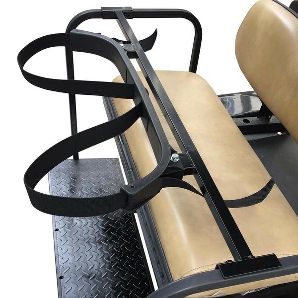 

universal golf bag holder bracket attachment cart rear seat ezgo club car yamaha