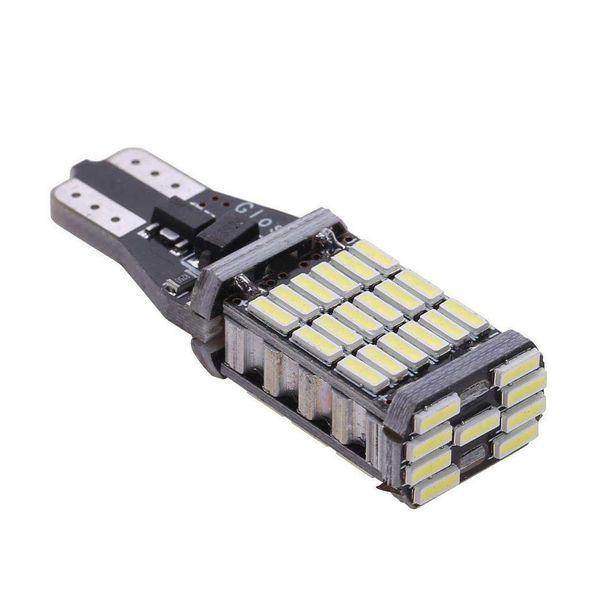 

2pcs car led reversing light turn signal backup light t15 w16w 4014 45smd 12v 9w 6500k 900lm car spare reverse