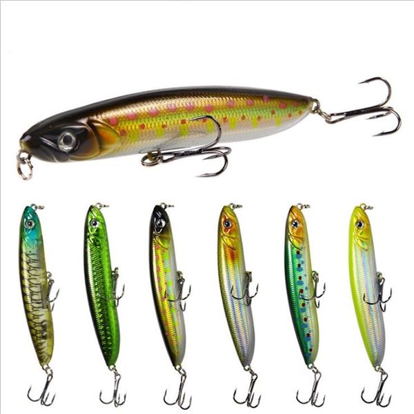 

1 pcs ater floating pencil fishing lure 95mm 18g sub surface dying fish lures artificial hard bait pesca fishing tackle