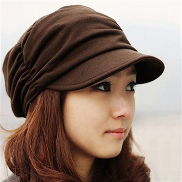 

2018 women fashion pleated peaked cap hat casual travel sunhat women peaked cap slouchy girls pleated sunhat hat, Blue;gray