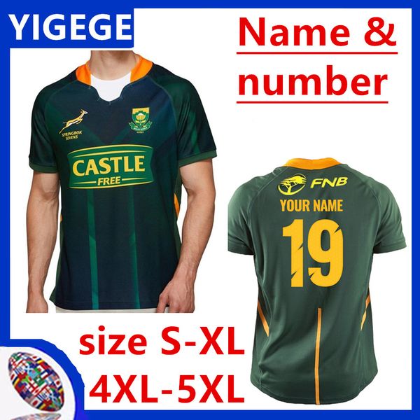 

2020 south africa sevens home rugby jersery south africa champion joint version rugby jerseys south africa jersey size s-5xl (can print, Black;gray