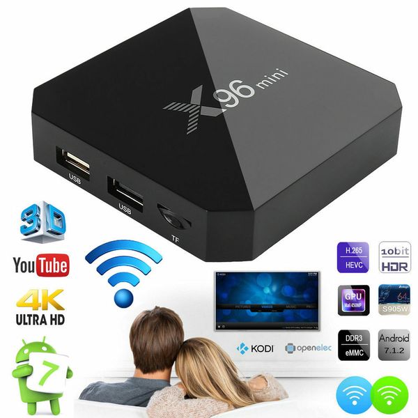 

X96 Mini TV Box Android 7.1.2 S905W Четырехъядерный WiFi HD 2GB + 16GB 4K Media Player