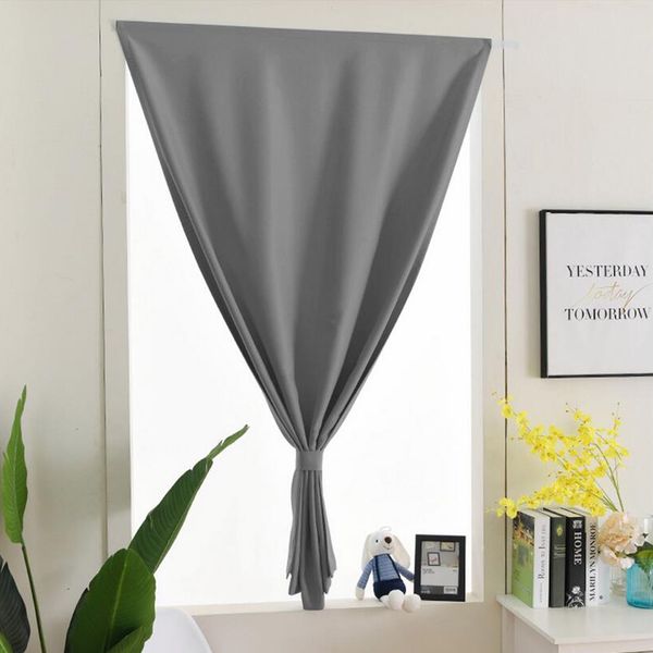 

1 panel punch blackout curtains back with sticky tapes tieback no need for curtain rods