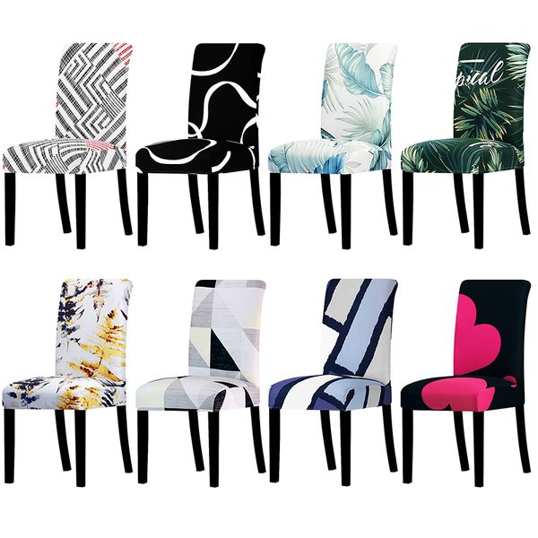 

new printed flower universal size chair cover stretch seat chair covers for wedding banquet restaurant l dining living room