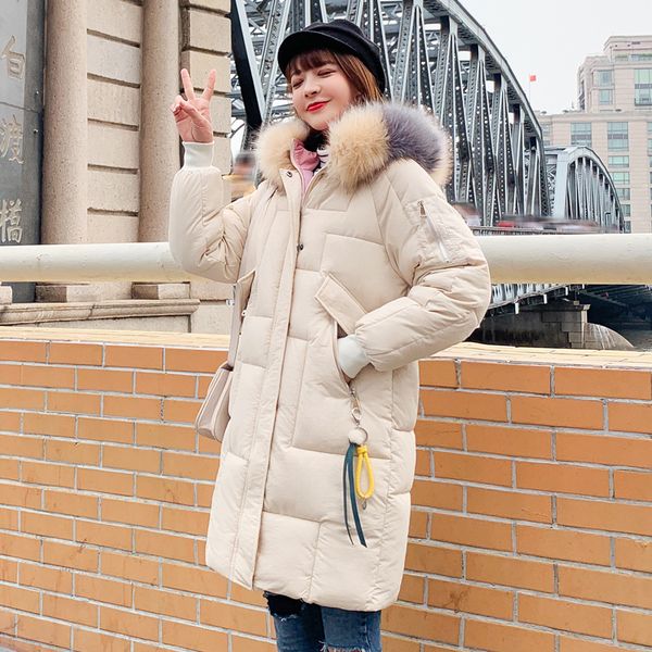 

cotton women's winter new thick down cotton padded long bread jacket jacket, Black
