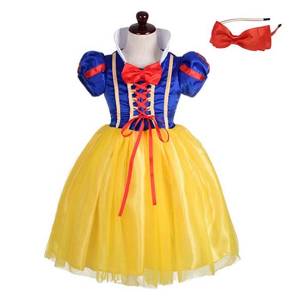 

findpitaya girls snow white dress children princess halloween party cosplay costume lantern sleeve dress with cloak fantansy, Black;red