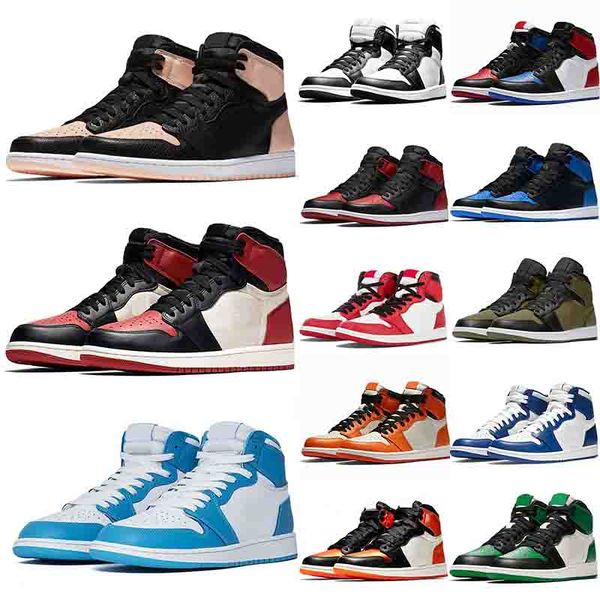 

wholesale new high 1 og stock x 1s travis scotts sneakers sport shattered olive canvas crimson tint unc chicago mens womens fashion trainers