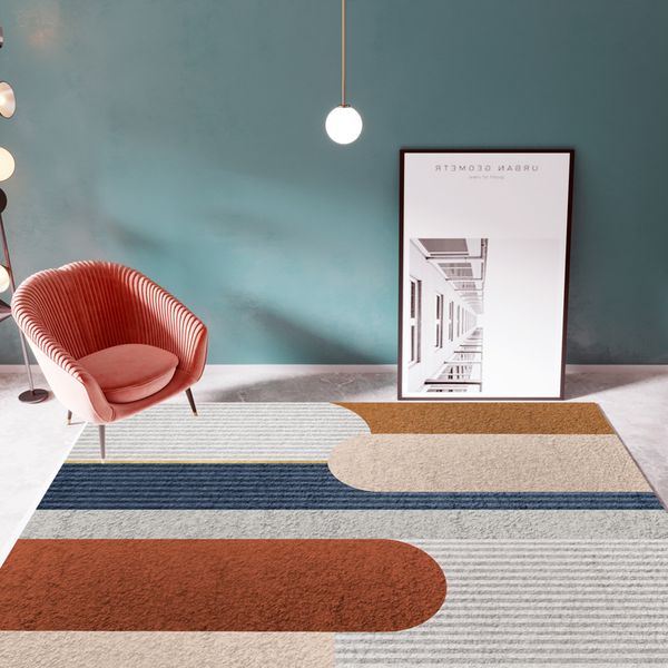 

nordic geometry modern simple living room carpet bedroom room tea table bedside mat machine washable household rectangle