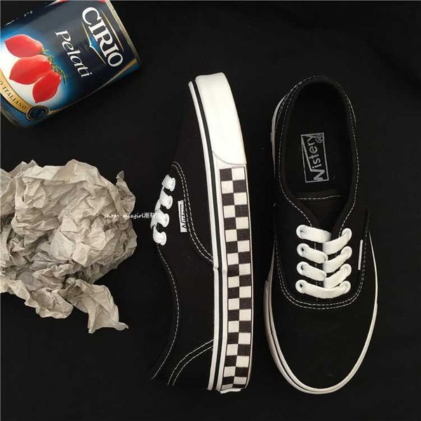 

versatile classic plaid mixed colors skateboard shoes men and women celebrity style ins super fire street snap trendy shoes canv clothing