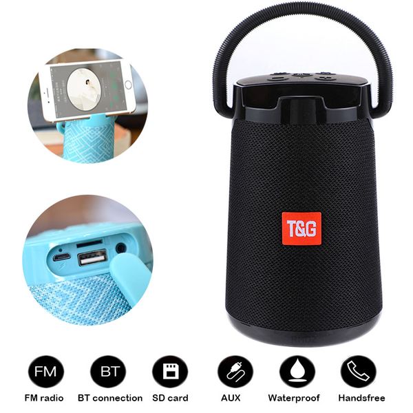 

30 вт высокая мощность tg138 открытый водонепроницаемый портативный стерео беспроводной динамик bluetooth автомобильный сабвуфер поддержка f