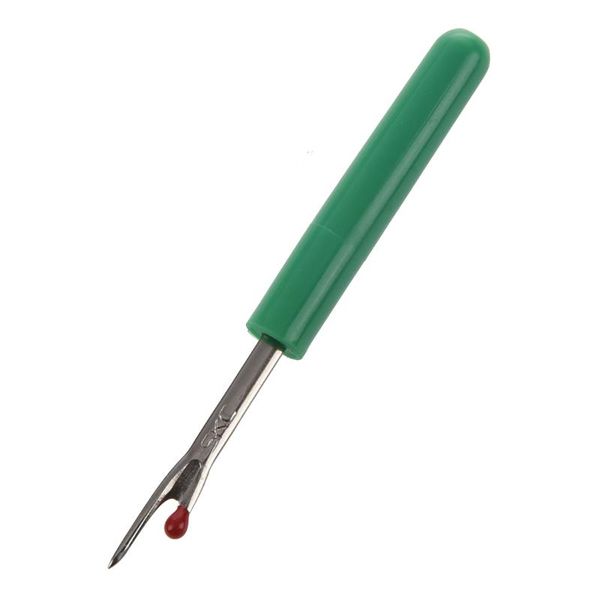 

clear long plastic cap cross needle unpicker green seam ripper, Black