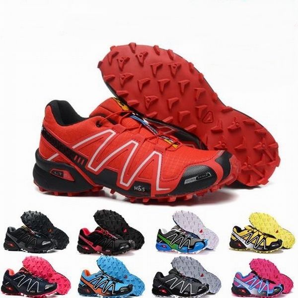 

2018 zapatillas speedcross 3 running shoes men walking outdoor speed cross hiking sport athletic sneaker size 40-46, Black
