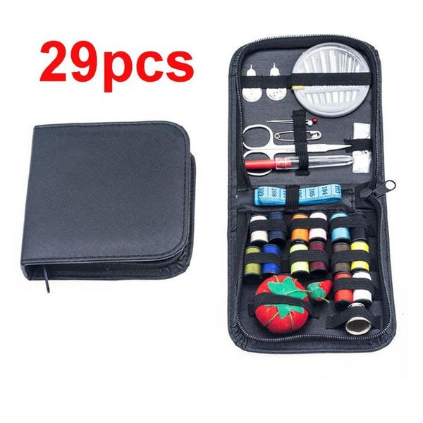 

29pc/lot sewing kits diy multi-function sewing box set for hand quilting stitching embroidery thread household accessorie, Black