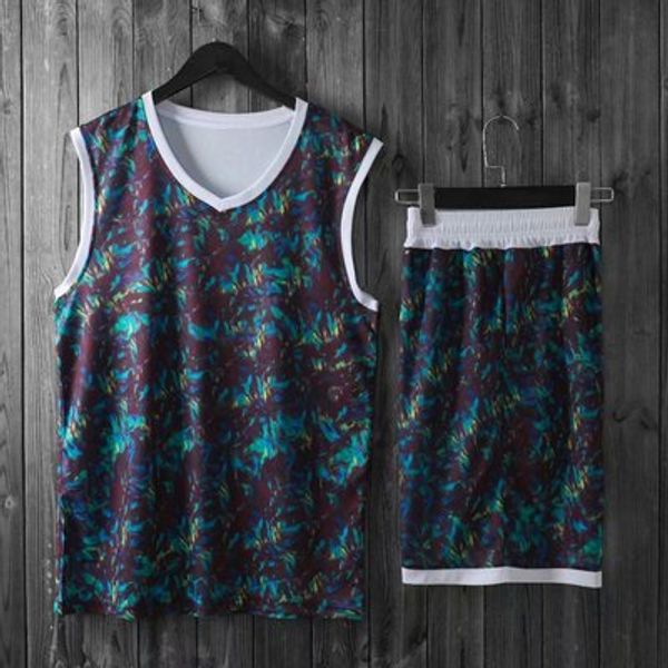 

2020 красный ncaa college basketball джерси молодежи баскетбол униформа мужчины джерси шорты комплекты много, камуфляж трикотажные печати, Black;red