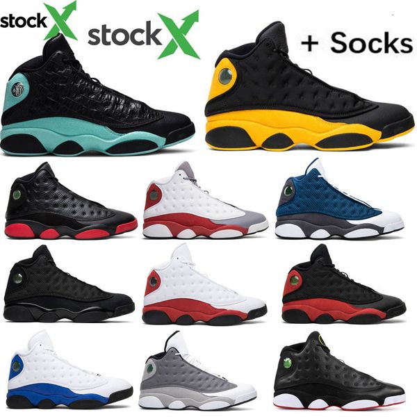 

13 island green lakers bred flint mens basketball shoes cap and gown history of flight phantom chicago hyper black cat with box
